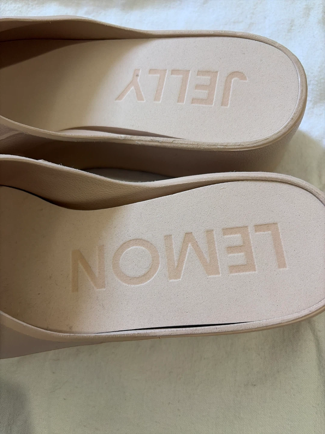 Lemon Jelly Beige Slide Sandals Size 40 - photo 2