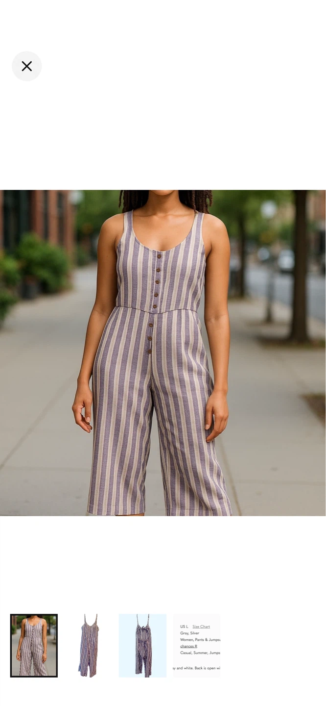 ⚽ Striped Jumpsuit