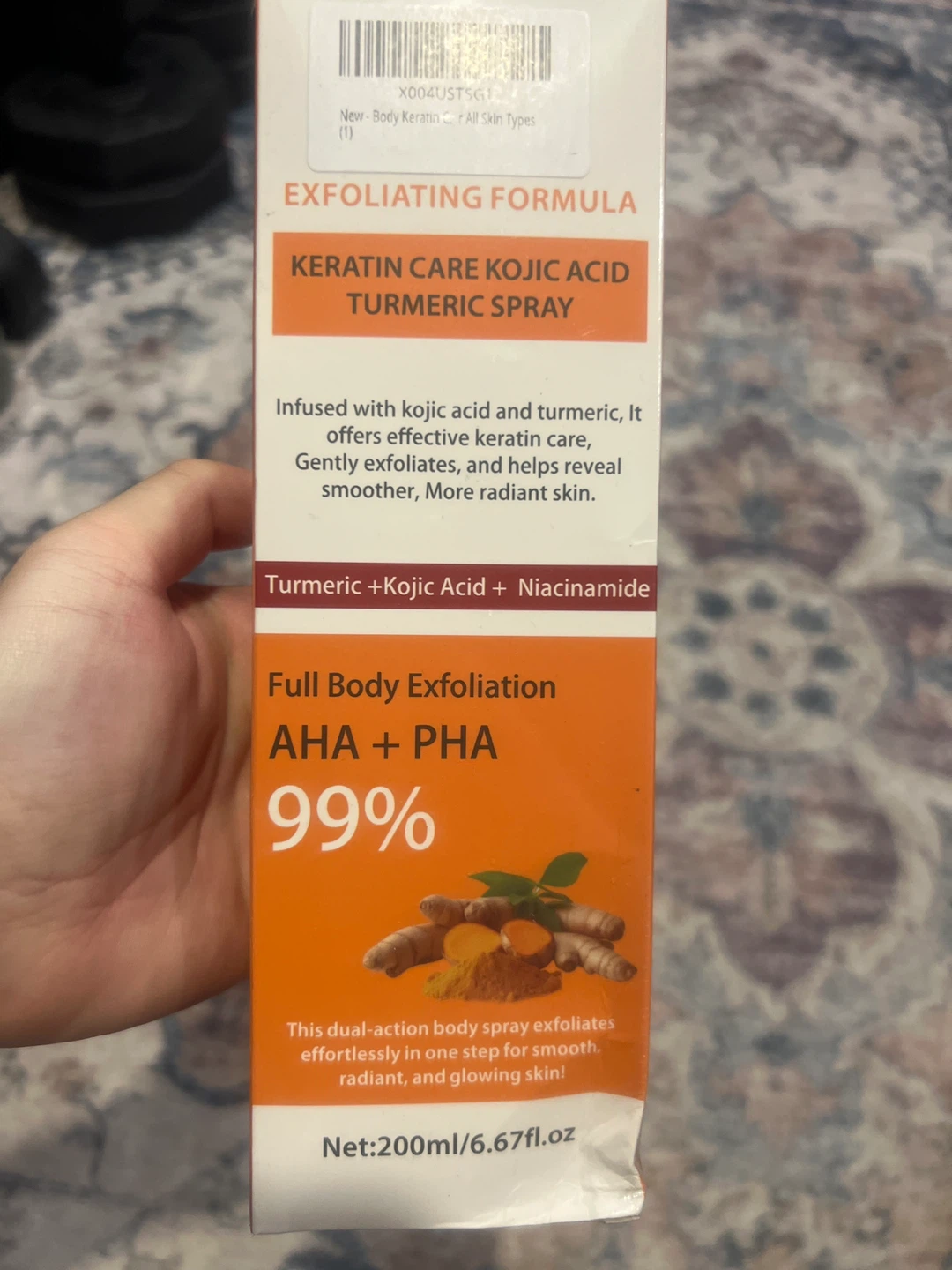 JXSVR Exfoliating Turmeric Spray ⚽️