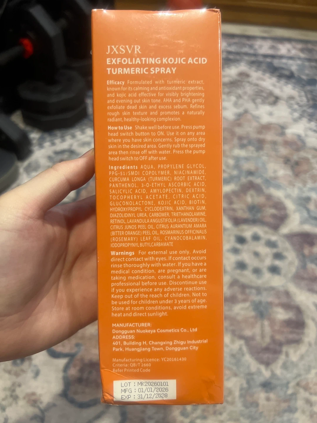 JXSVR Exfoliating Turmeric Spray ⚽️ - photo 2