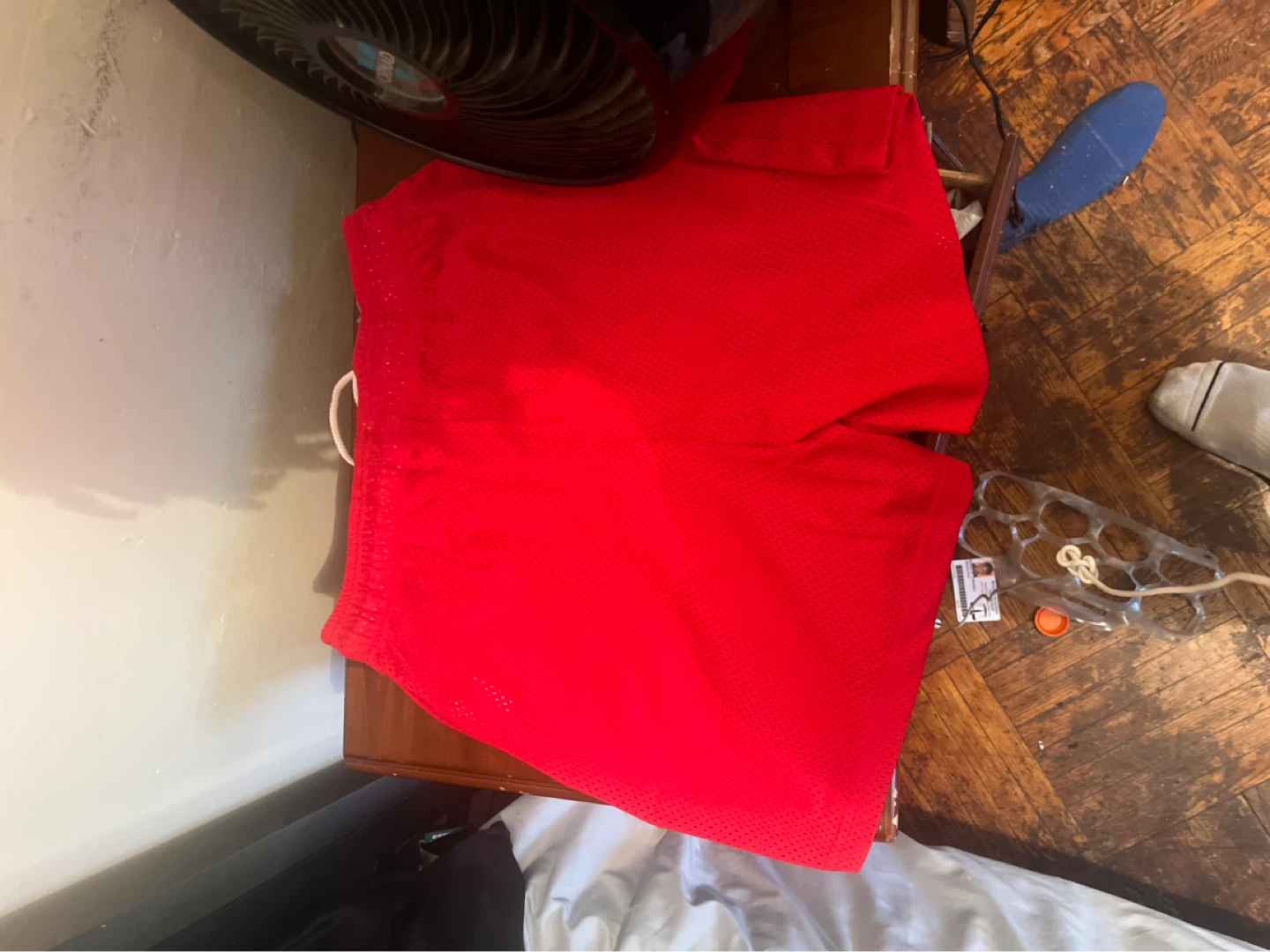 Authentic Eric Emanuel Red Lightning Shorts Medium - photo 2