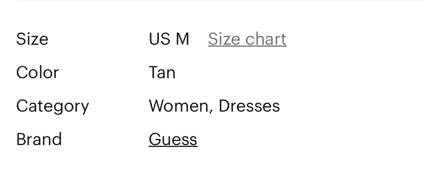 ⚽ Guess Tan Linen Blend Sundress - Women's Size M - photo 4