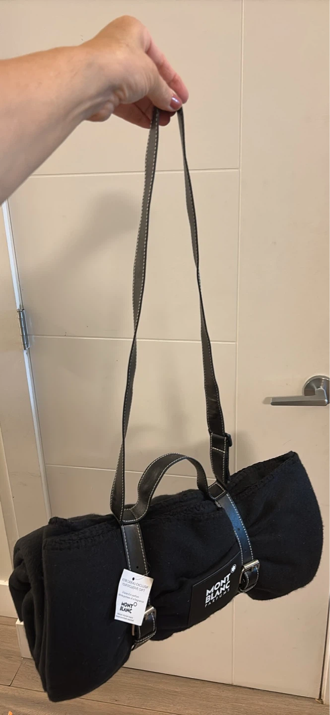 Montblanc Black Blanket with Carry Bag