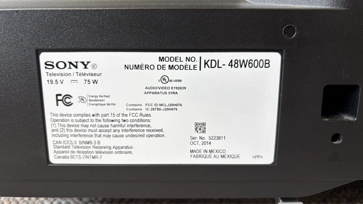 Sony Bravia KDL-48W600B 48" Smart LED TV - photo 3