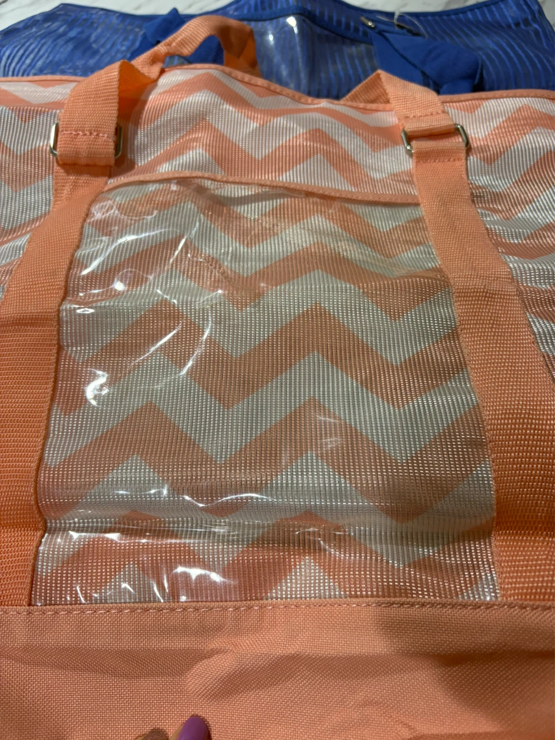 ⚽️ Mesh Tote Bags with Clear Pockets - photo 4