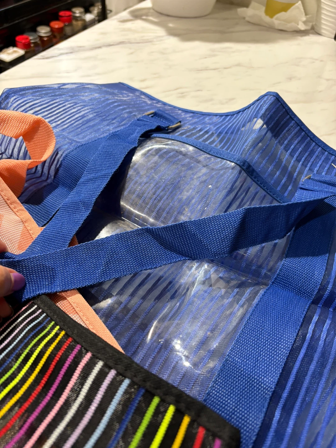 ⚽️ Mesh Tote Bags with Clear Pockets - photo 2