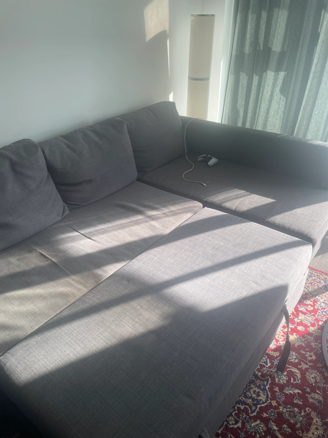 IKEA FRIHETEN Corner Sofa-Bed with Storage – Dark Grey - photo 2