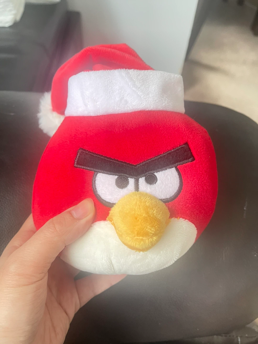 Angry Birds Red Bird Plush with Santa Hat