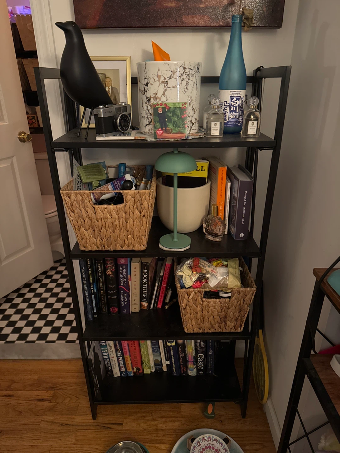 Black Metal Bookshelf