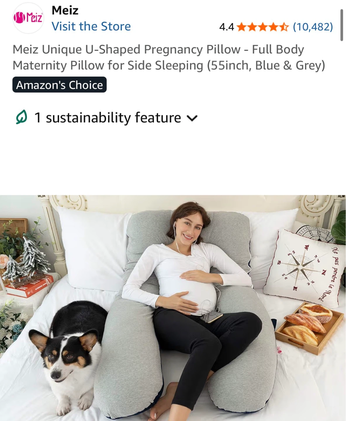 Meiz U-Shaped Pregnancy Pillow - photo 4