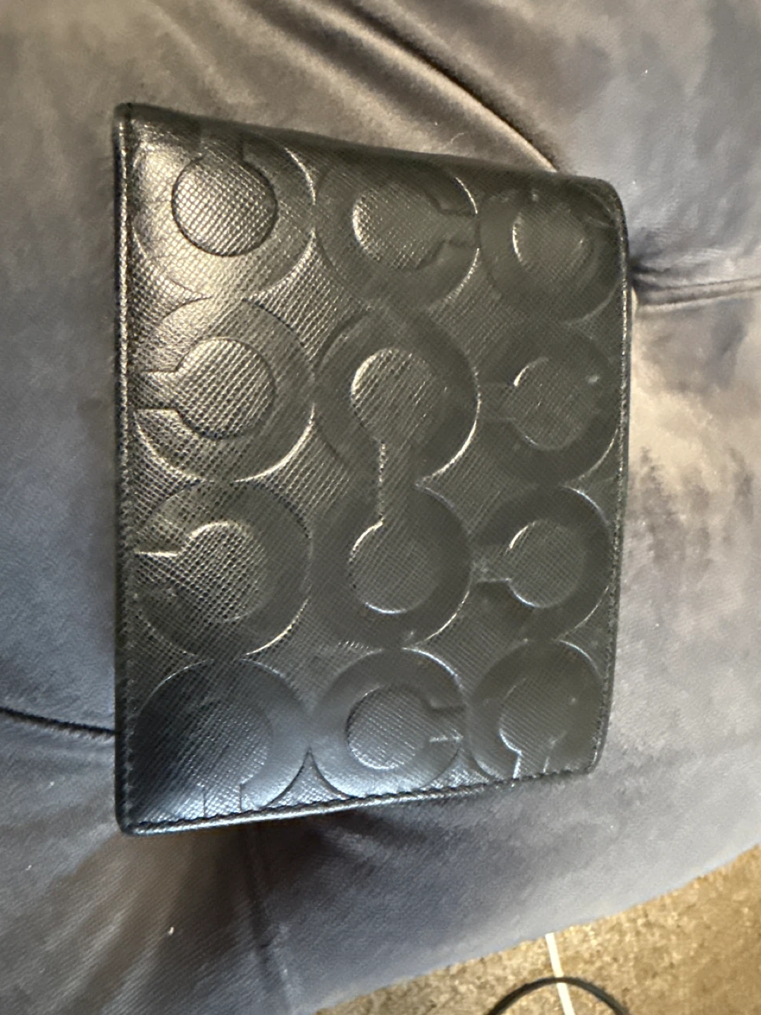 Coach Black Monogram Bifold Wallet