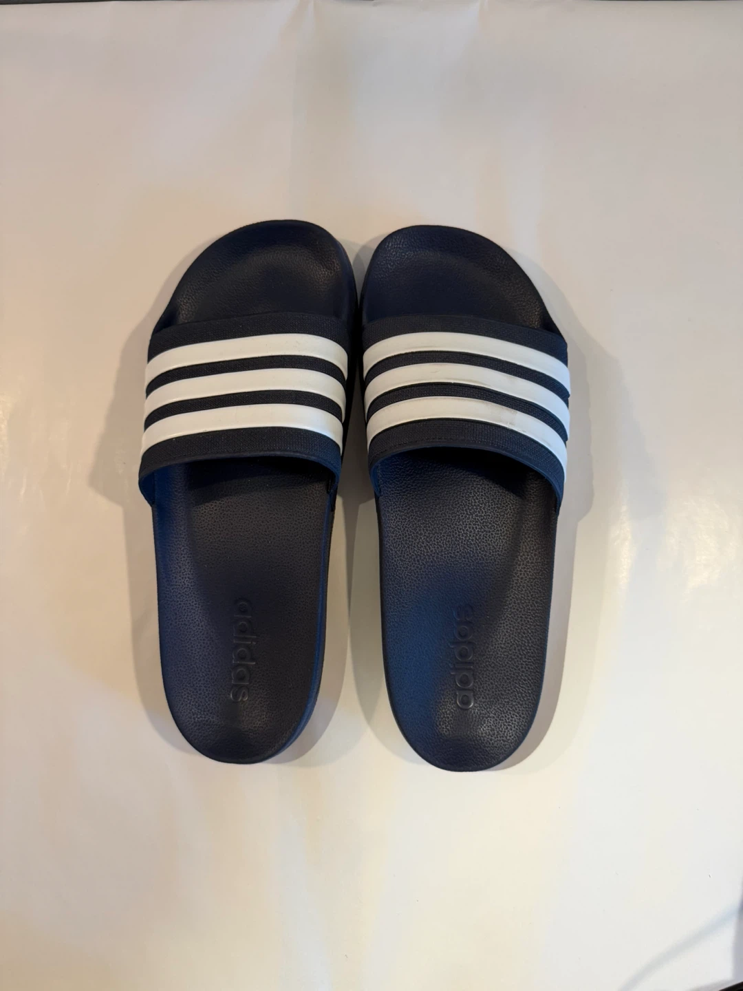Adidas Adilette Shower Slides - Navy/White - photo 4