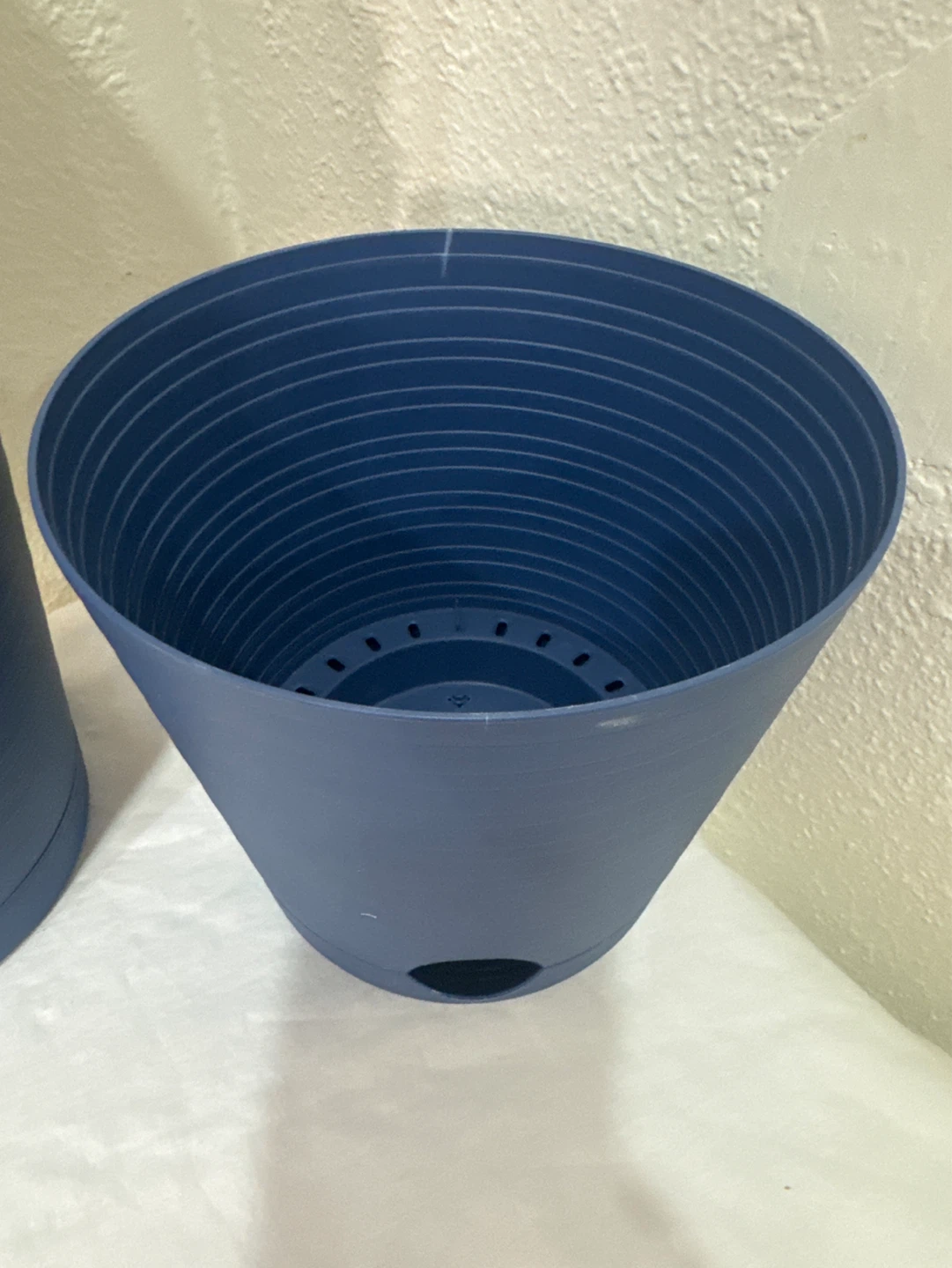 Set of 10 Blue Plastic Plant Pots - photo 2