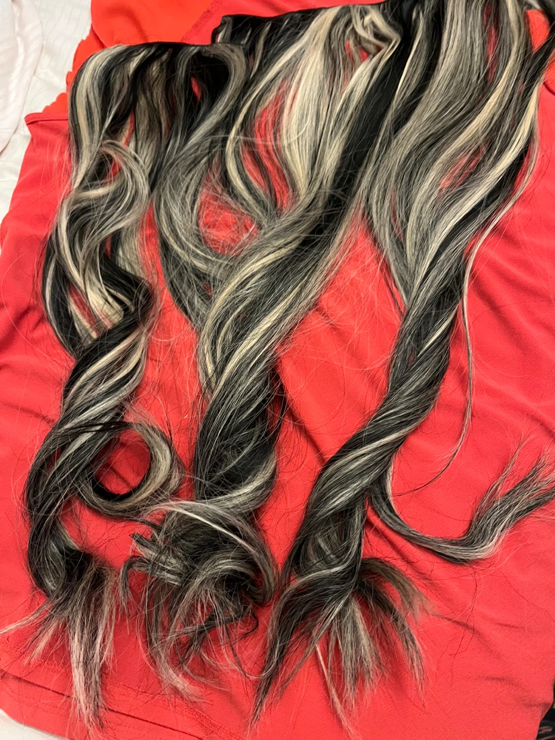 Black and Blonde Striped Hair Extensions - photo 2