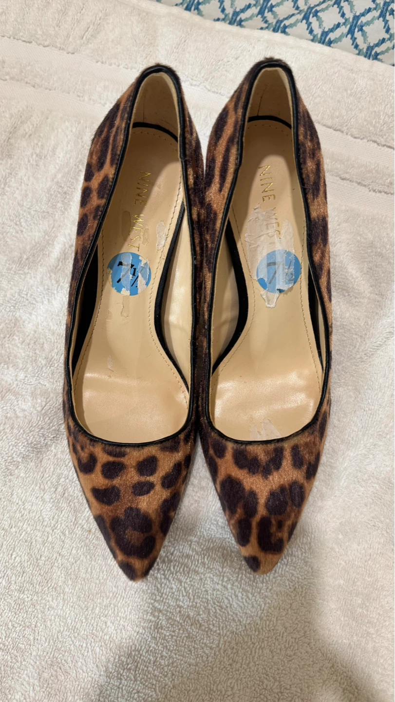 Nine West Leopard Print Heels Size 7.5 - photo 4