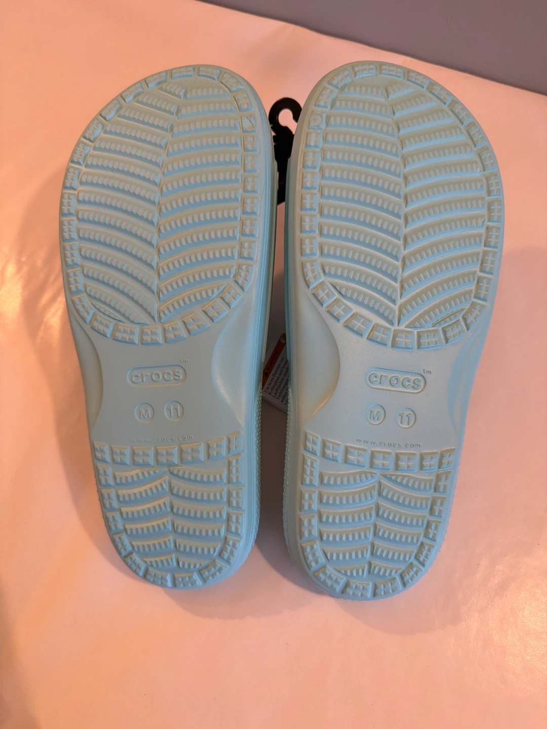 Crocs Classic Slide Sandals - Light Blue - Size M 11 - photo 3