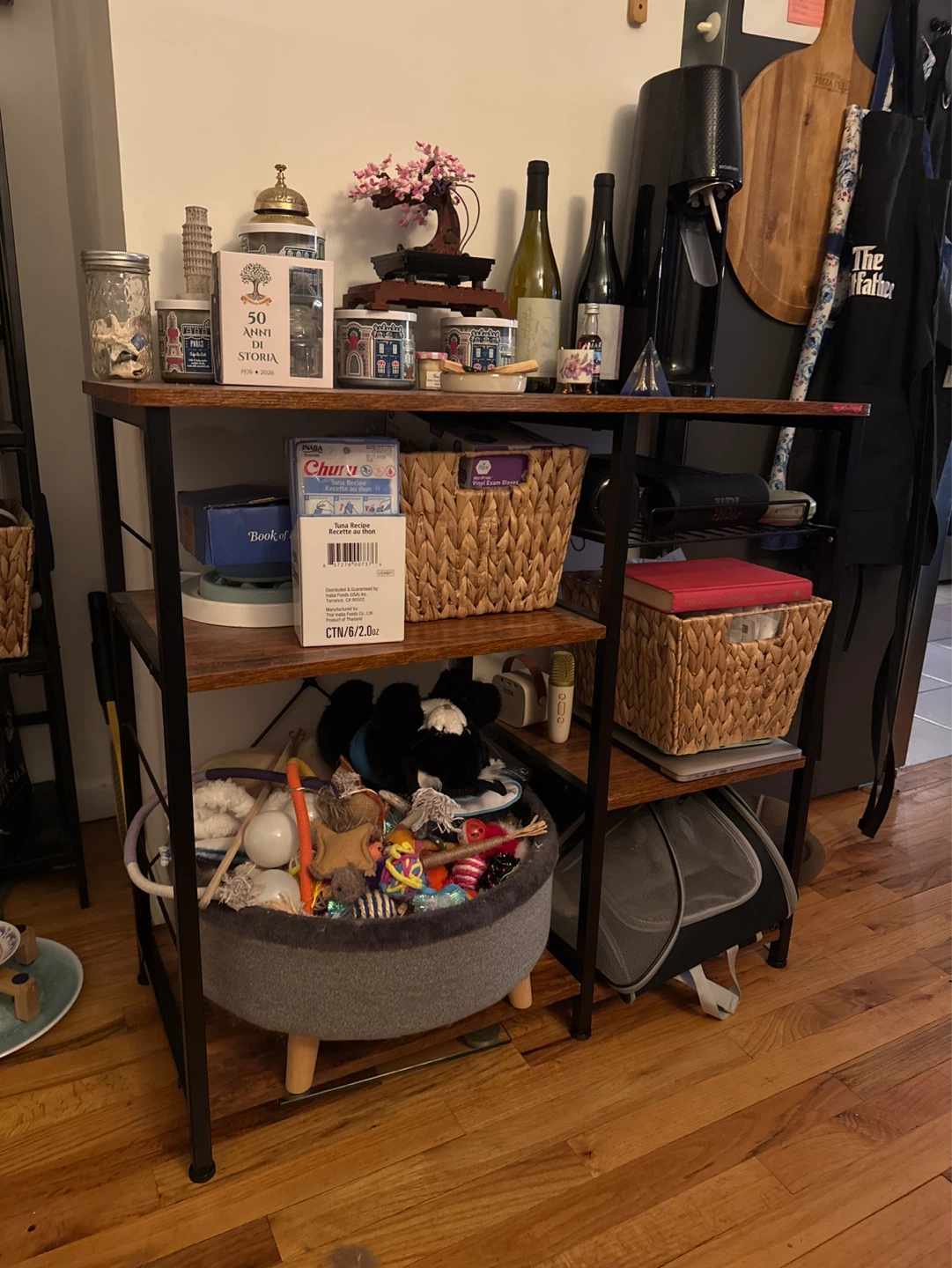 Industrial Style 3-Tier Storage Shelf - photo 2