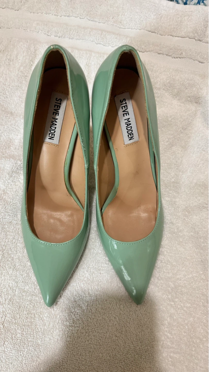 Steve Madden Women's Mint Green Patent Heels