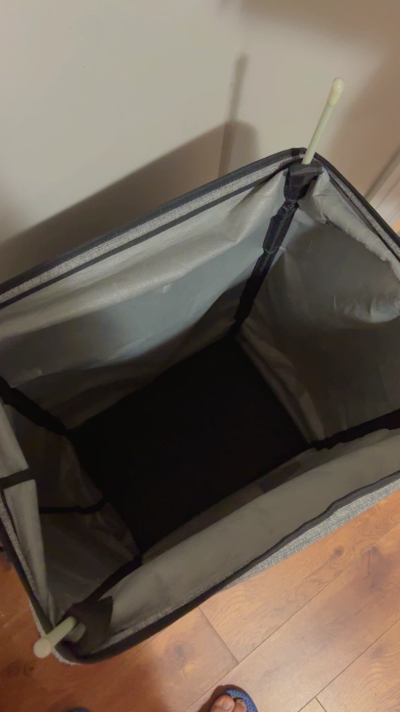 ⚽ Grey Laundry Hamper with Supports - photo 2