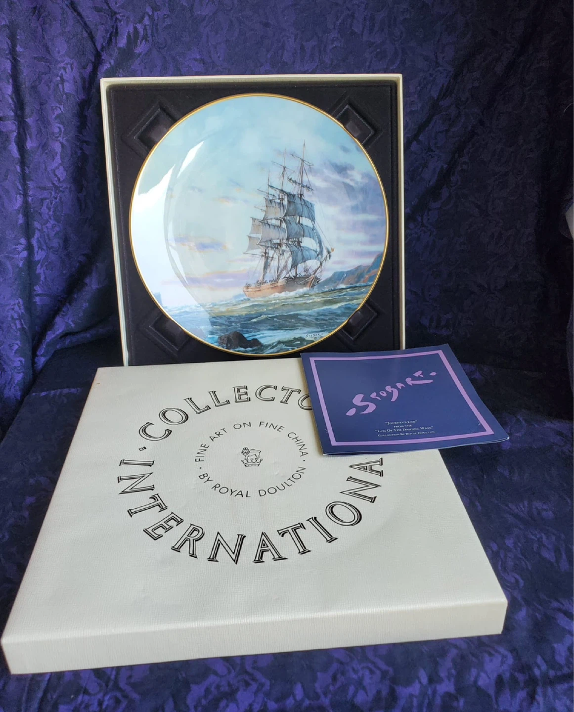 Royal Doulton John Stobart "Journey's End" Collector Plate - photo 2