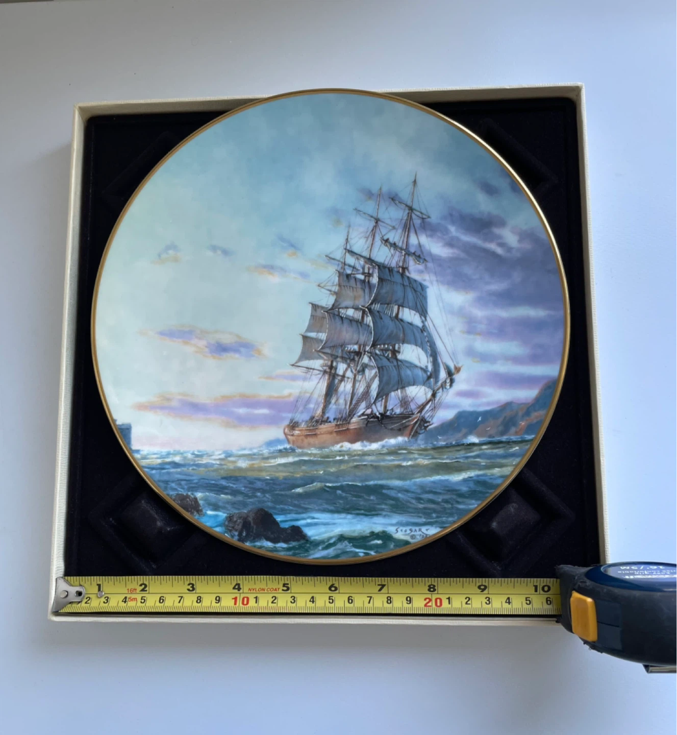 Royal Doulton John Stobart "Journey's End" Collector Plate - photo 5