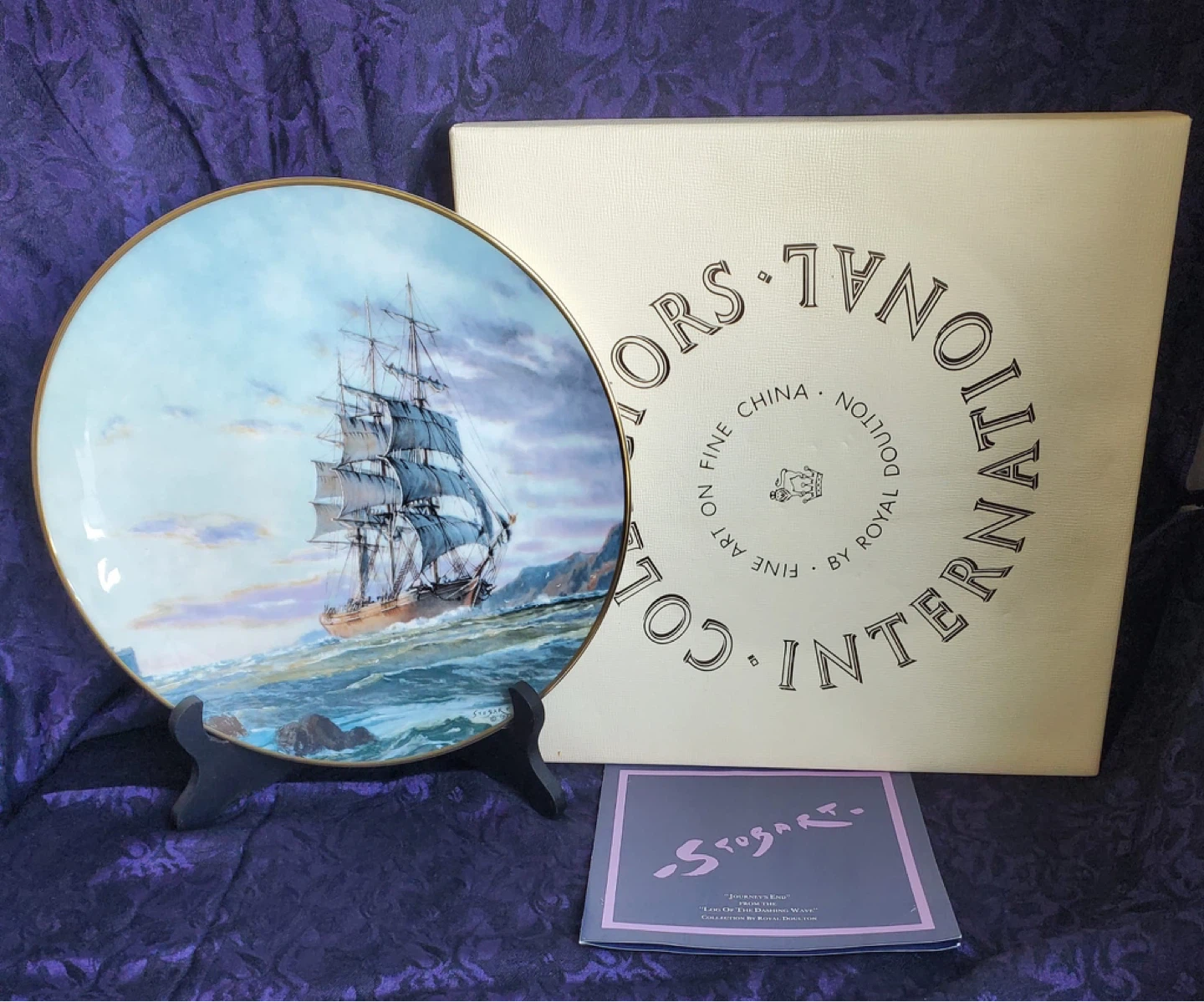Royal Doulton John Stobart "Journey's End" Collector Plate