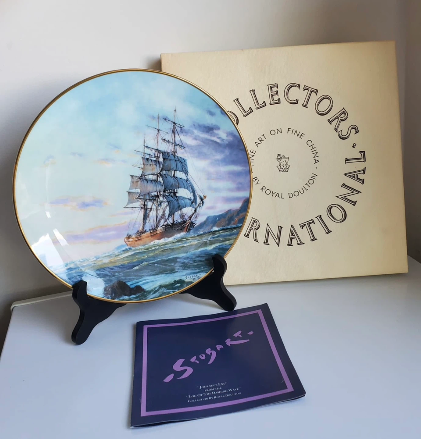 Royal Doulton John Stobart "Journey's End" Collector Plate - photo 4