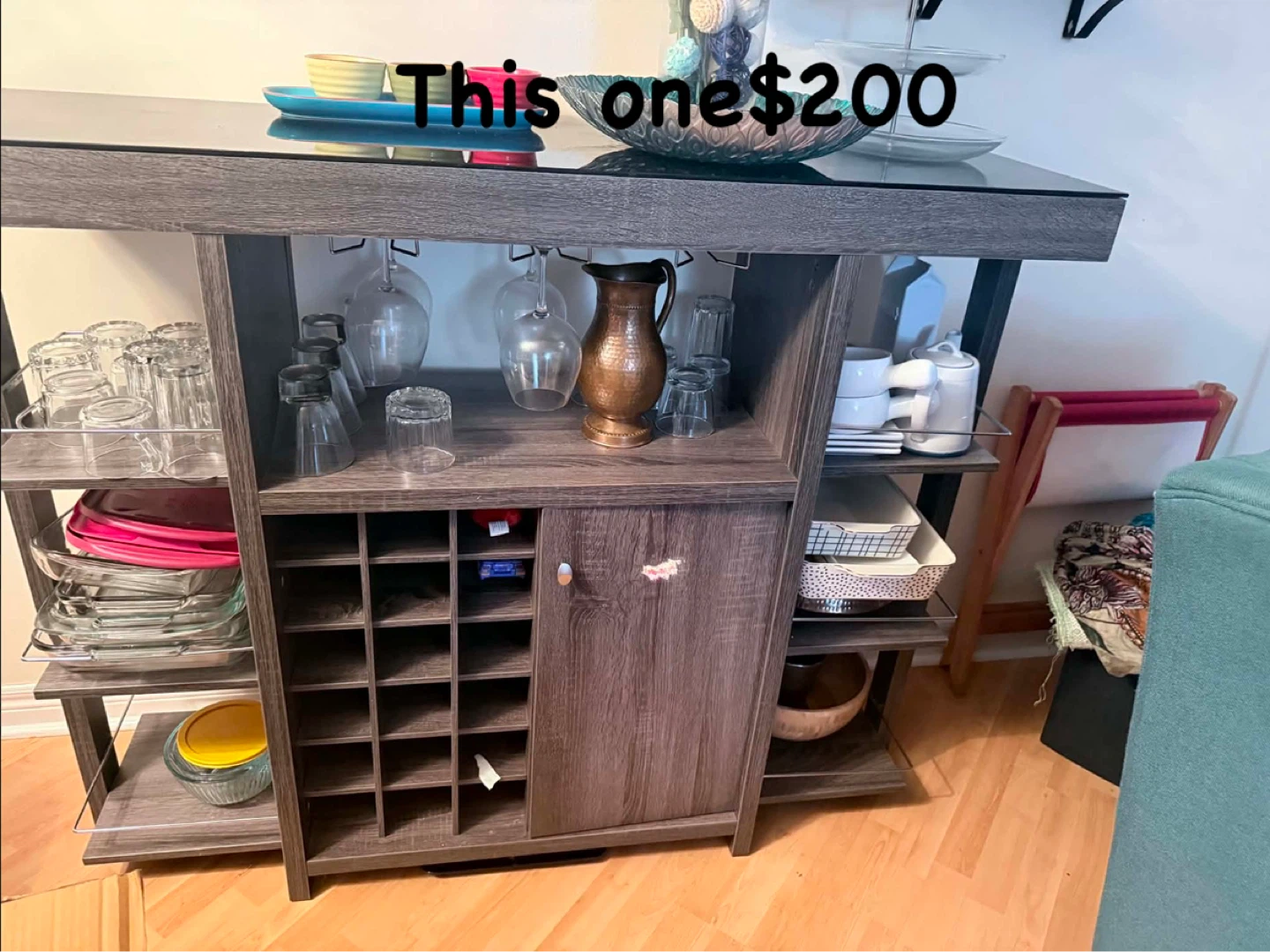 Wooden sideboard
