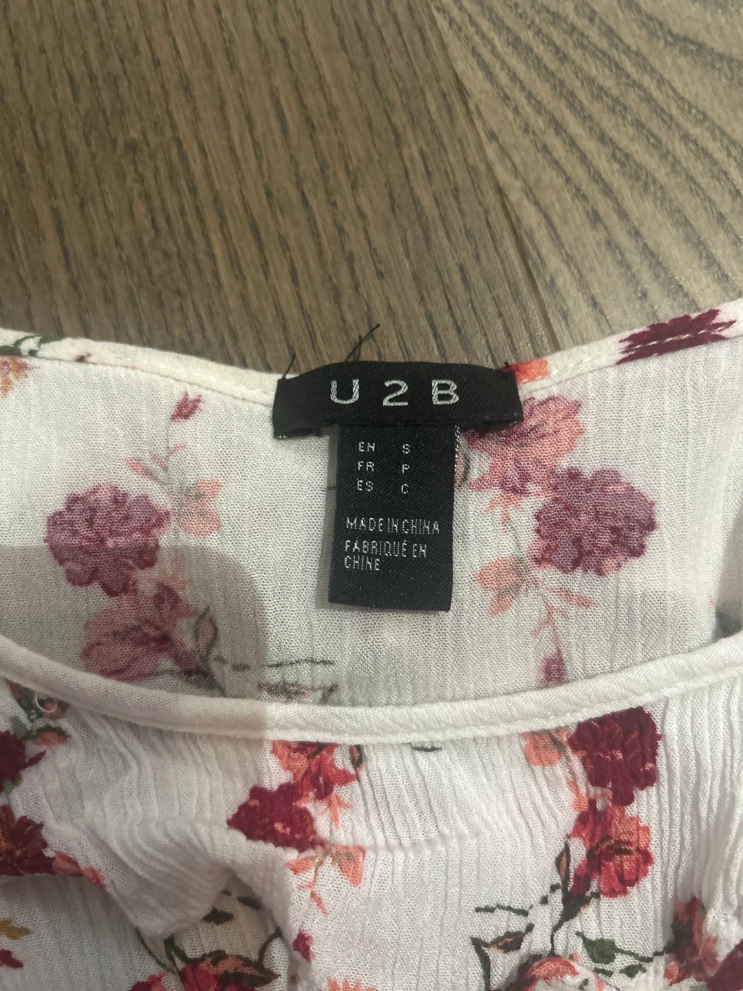 U2B White Floral Romper Size S ⚽️ - photo 2