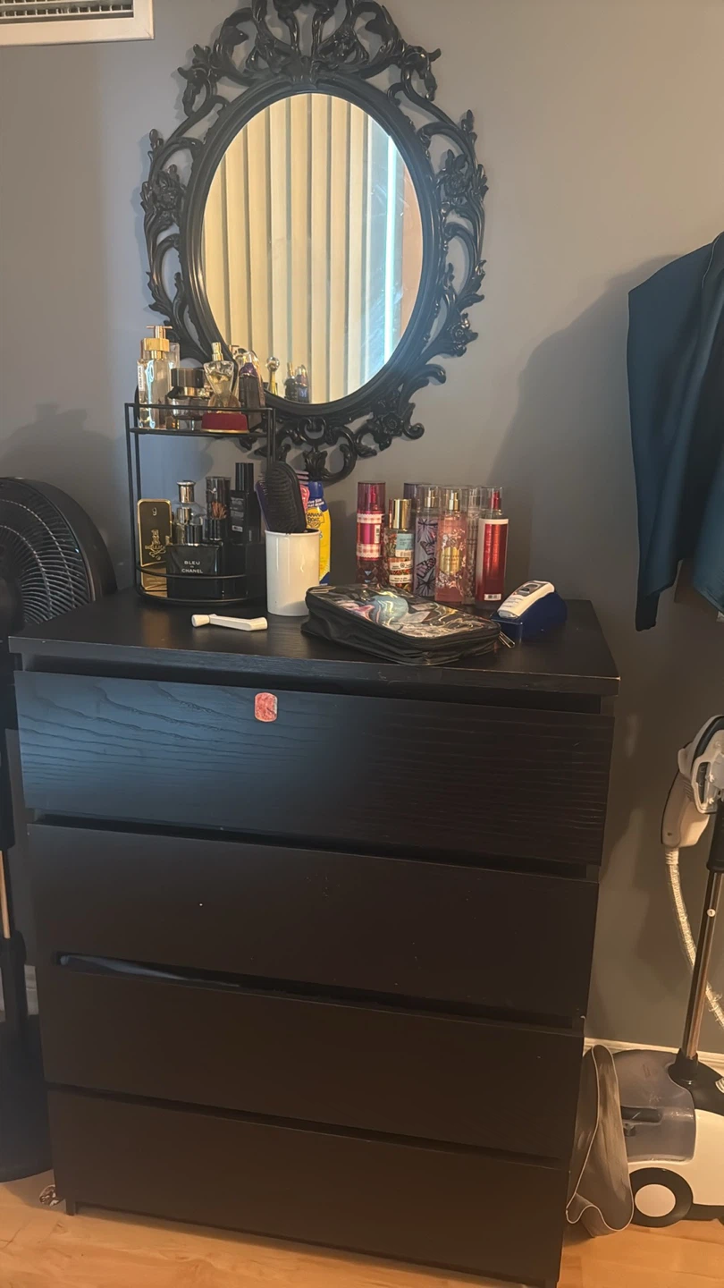 Black 4-Drawer Dresser - photo 3