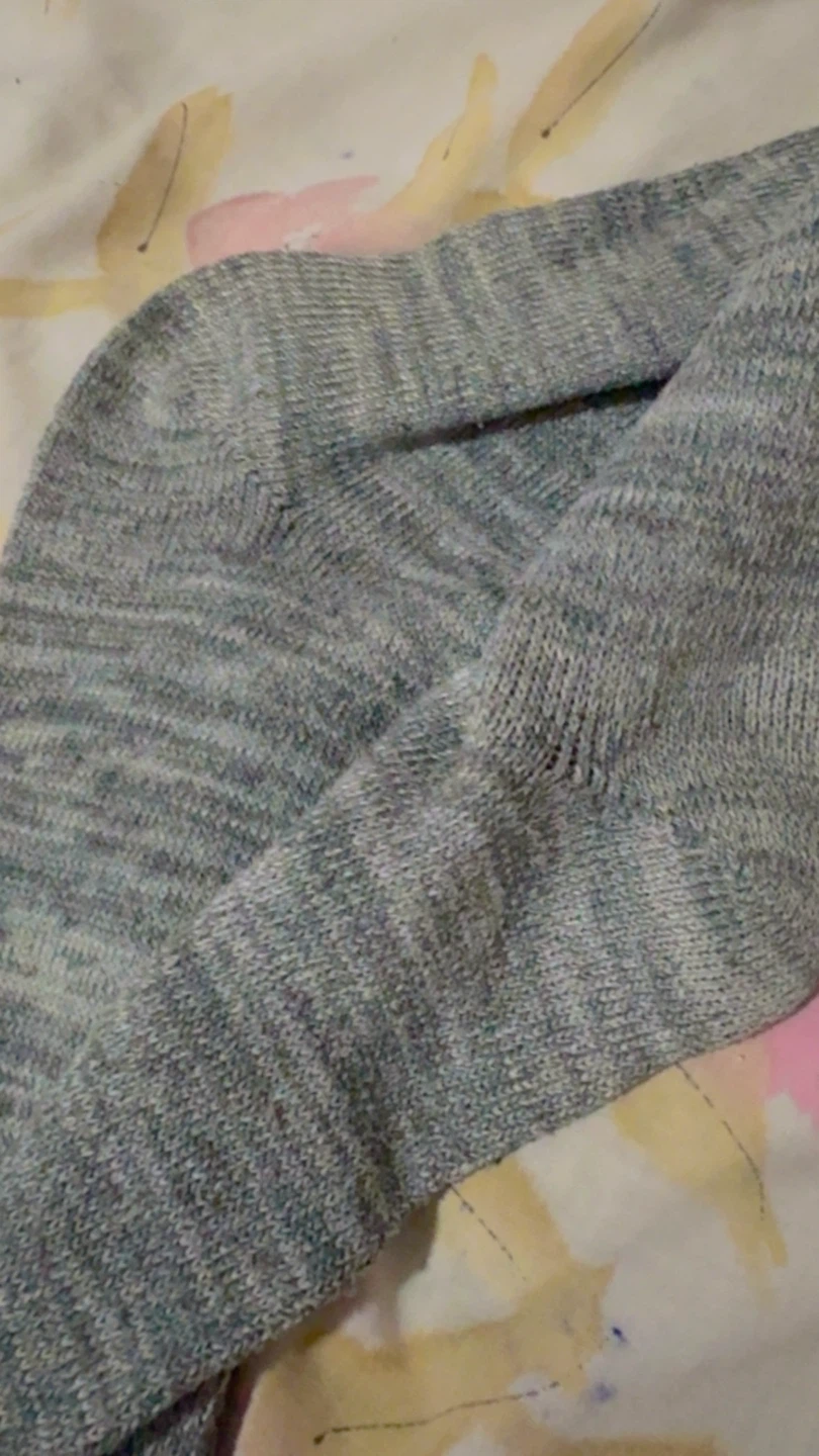 ⚽ Grey Heathered Knee-High Socks - photo 3