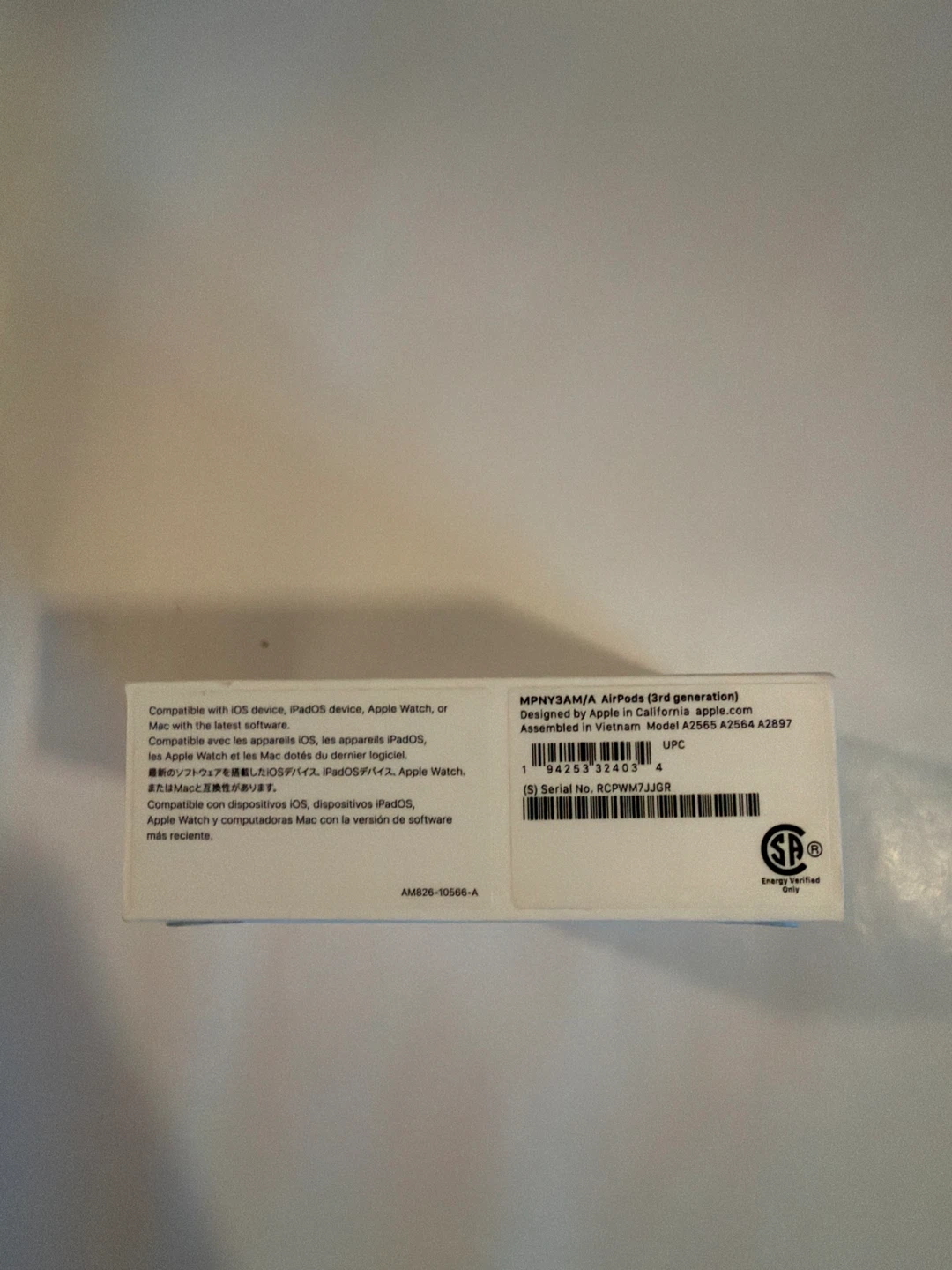 Apple AirPods (3rd Gen) with Lightning Charging Case - photo 3