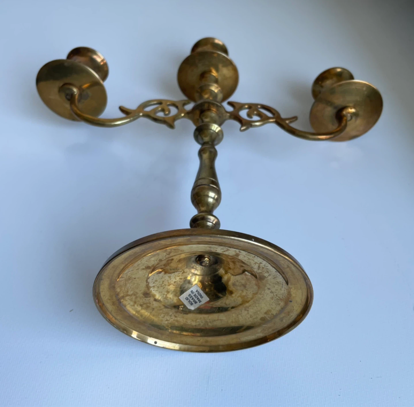 Solid Brass Candelabra Made in India - photo 2