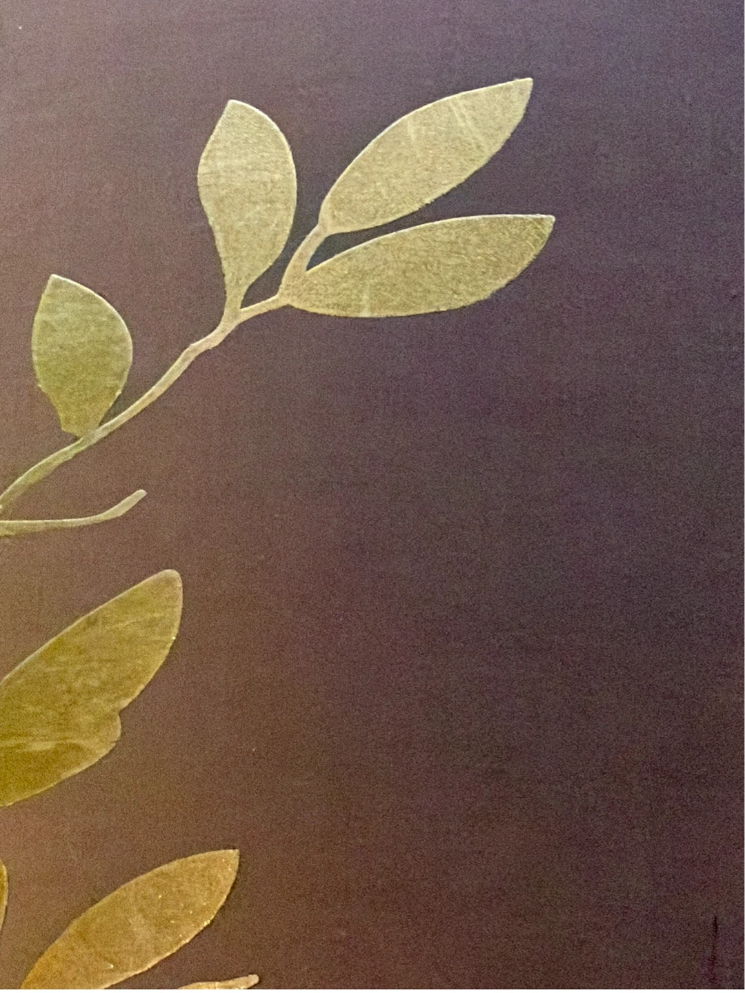 Gorgeous golden leaf lampshade - photo 2