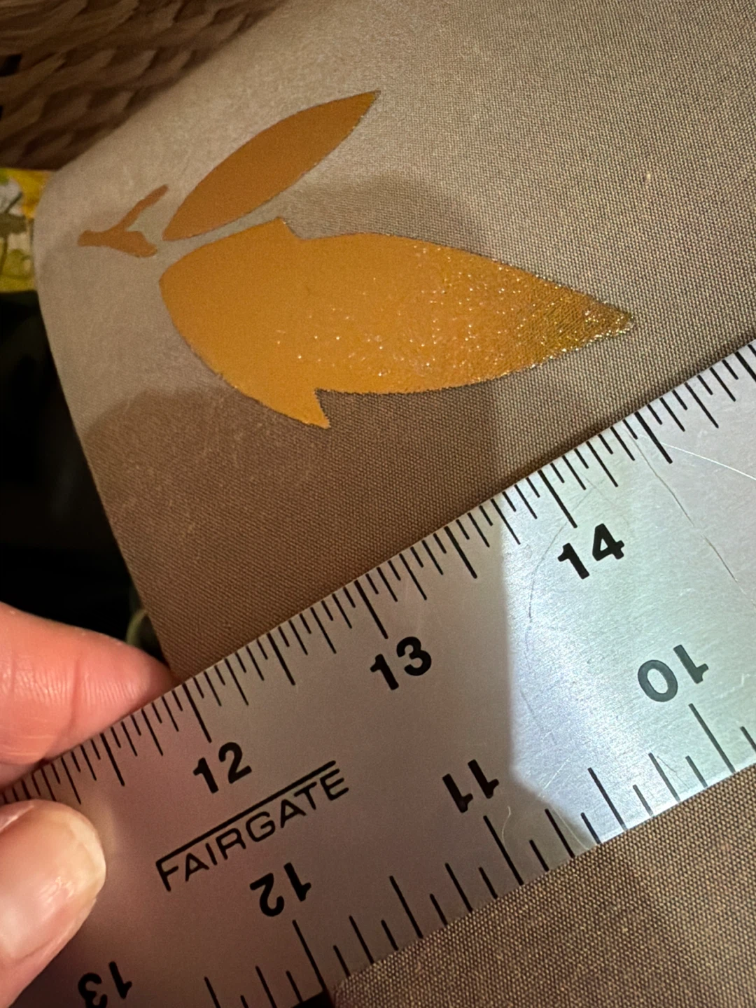 Gorgeous golden leaf lampshade - photo 5