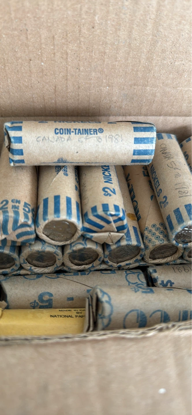 Canadian Nickel Roll - $2 Face Value pre 90’s melt value - photo 2