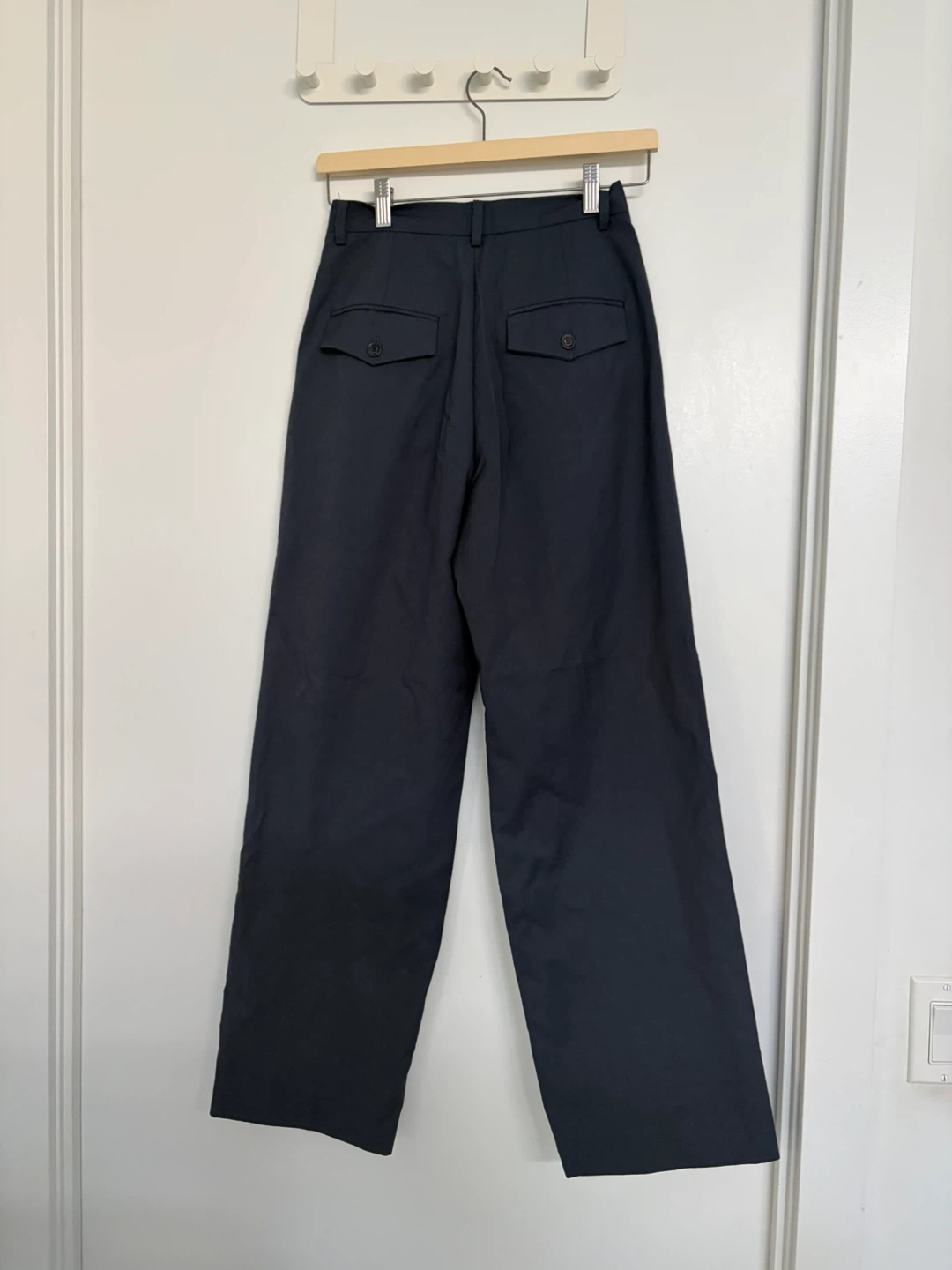 Dark Blue Wide Leg Trousers - photo 2