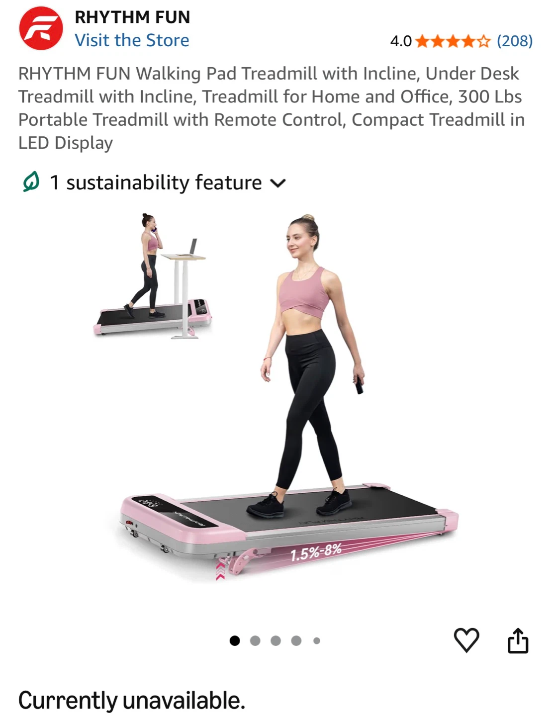 RHYTHM FUN Walking Pad Treadmill - photo 2