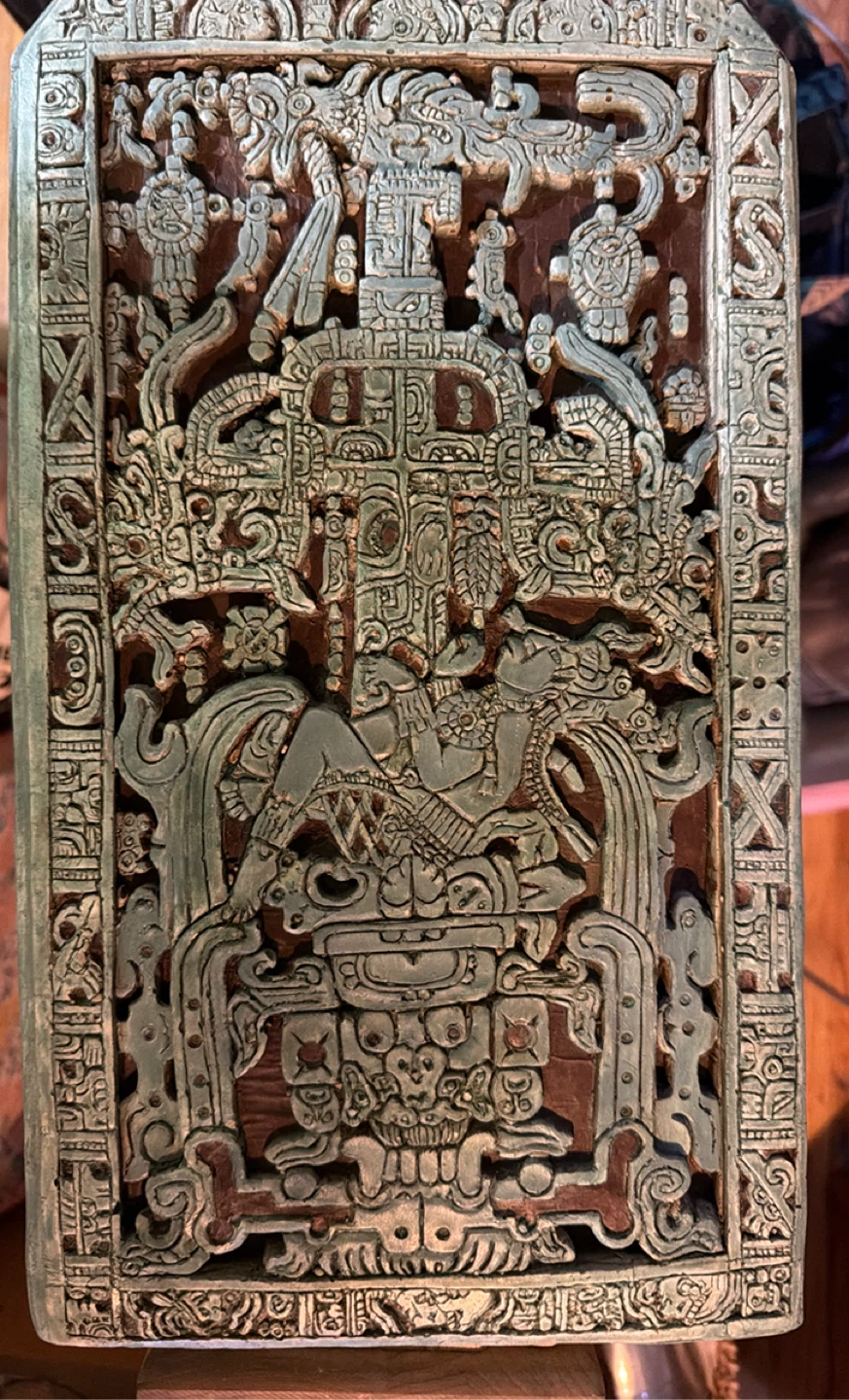 Mayan Relief Carving Decor