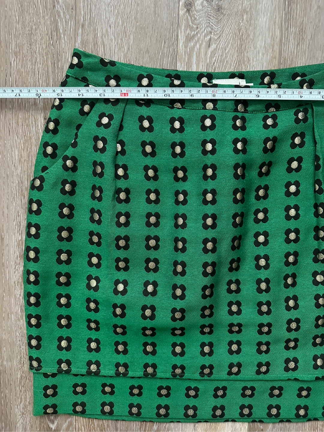 Antropologie HD in Paris Green Floral Mini Skirt - photo 4
