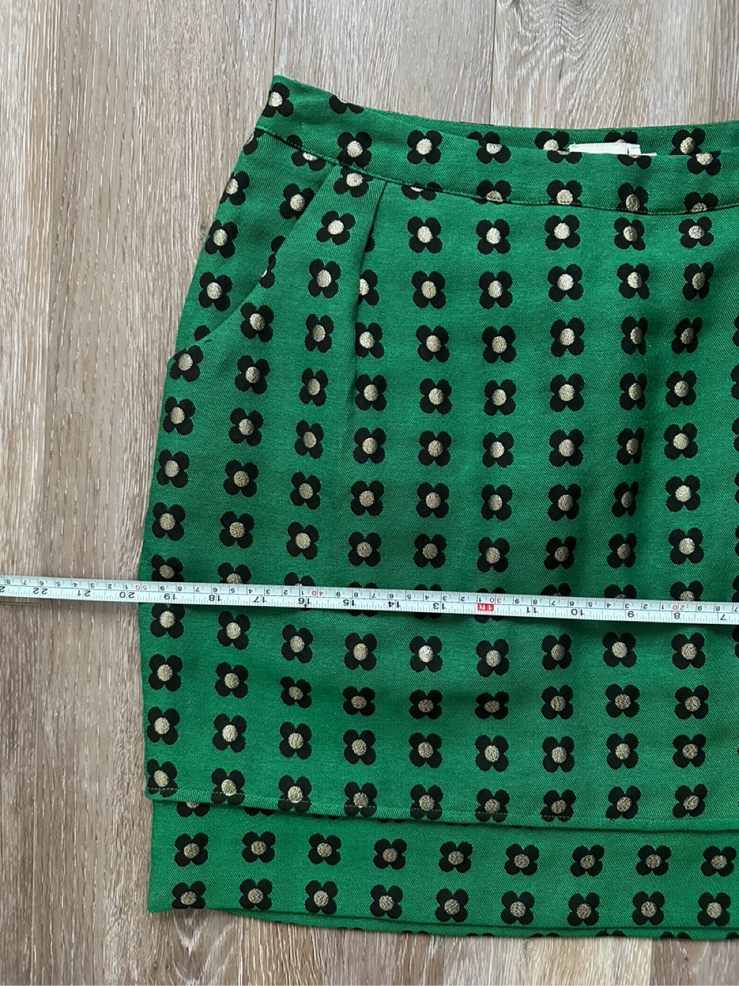 Antropologie HD in Paris Green Floral Mini Skirt - photo 5