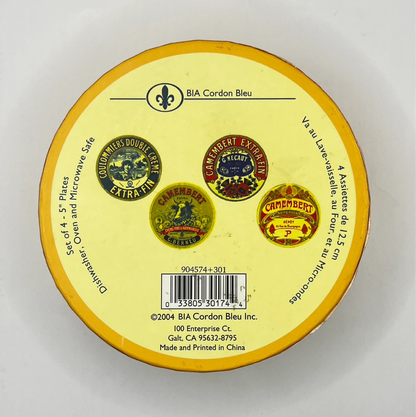 Set of 4 Camembert cheese plates ⚽️ - photo 3