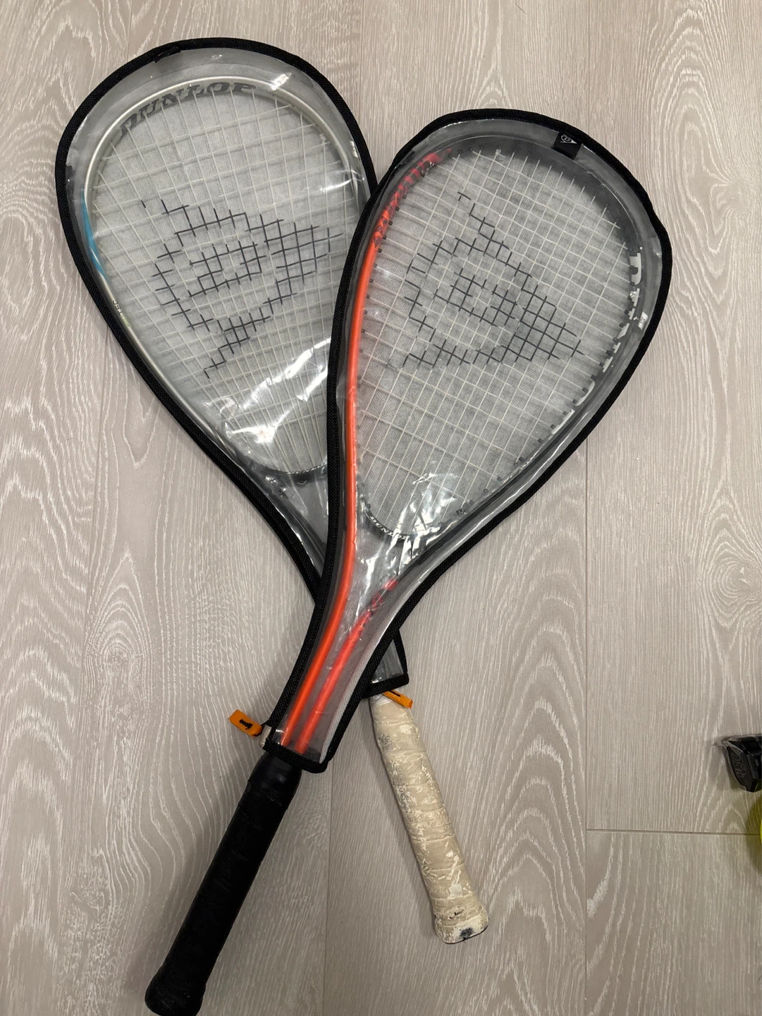 Dunlop Squash Racquets with Covers