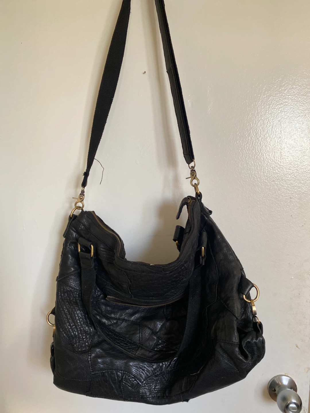 Black Leather Hobo Bag - photo 2