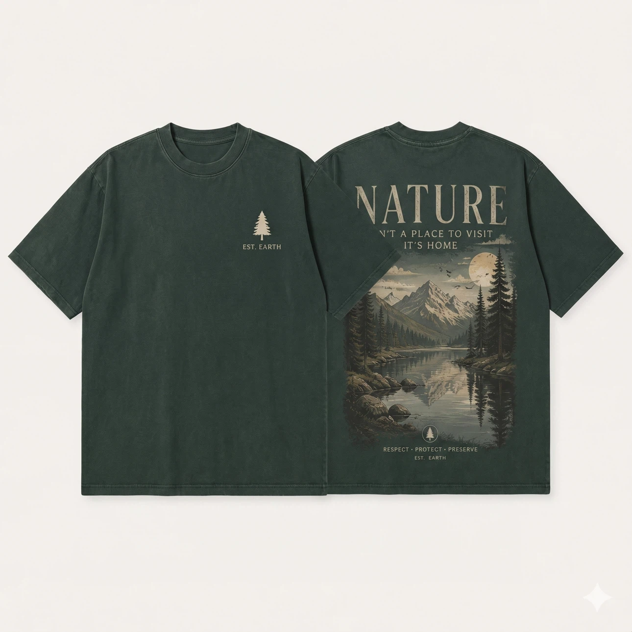 EST. EARTH Nature Graphic T-Shirt - photo 4