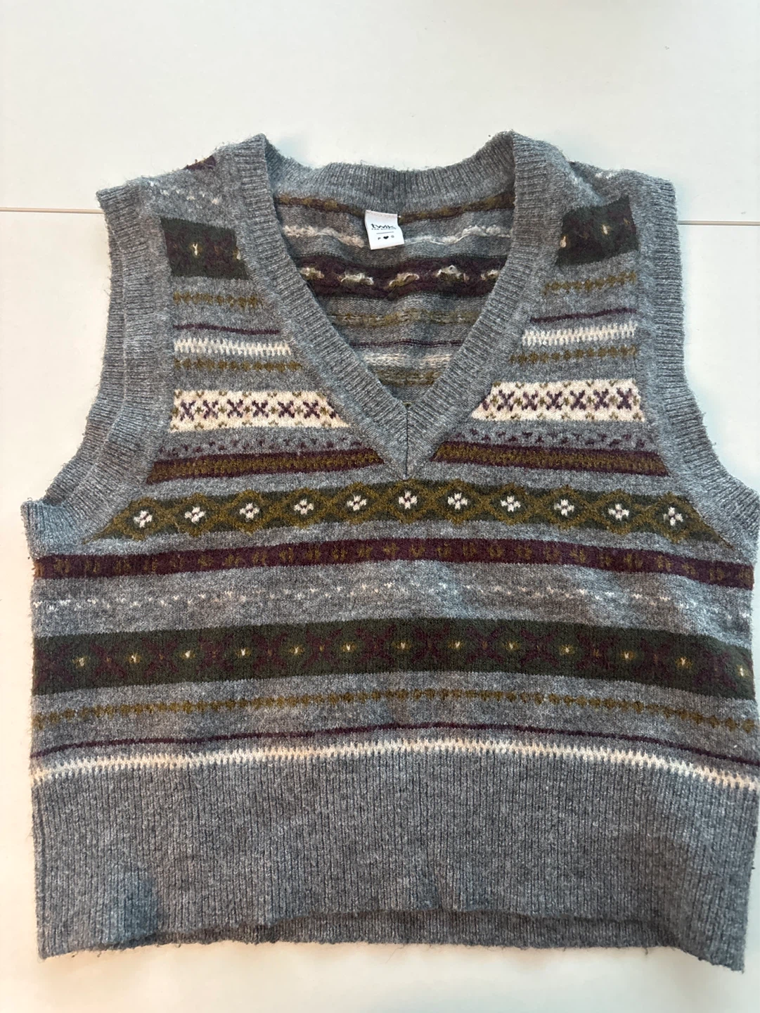 Fair Isle Knit Vest Sweater #cleanout