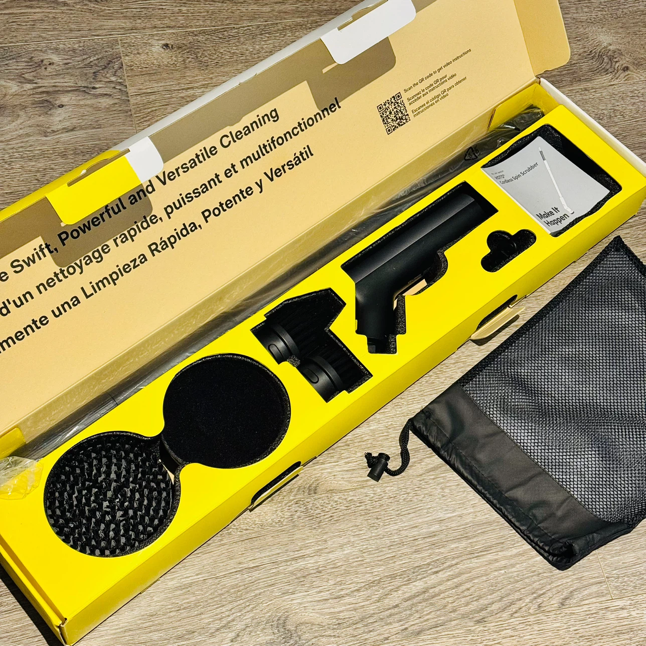 HOTO Cordless Spin Scrubber with 6 brush heads — New ⚽️ - photo 3
