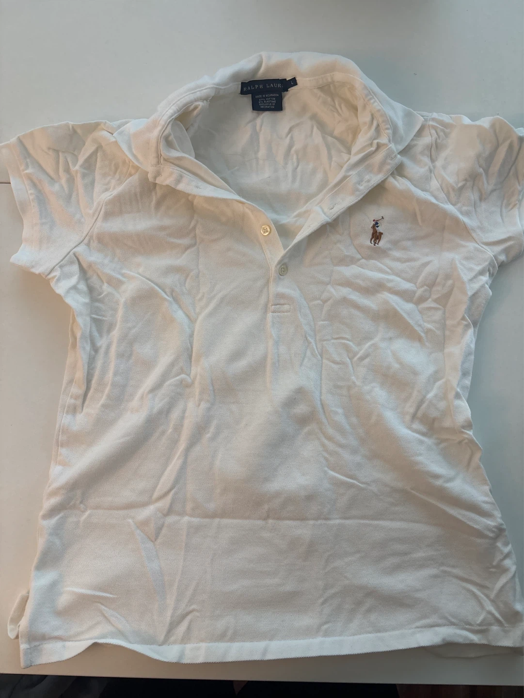 Ralph Lauren White Polo Shirt #cleanout