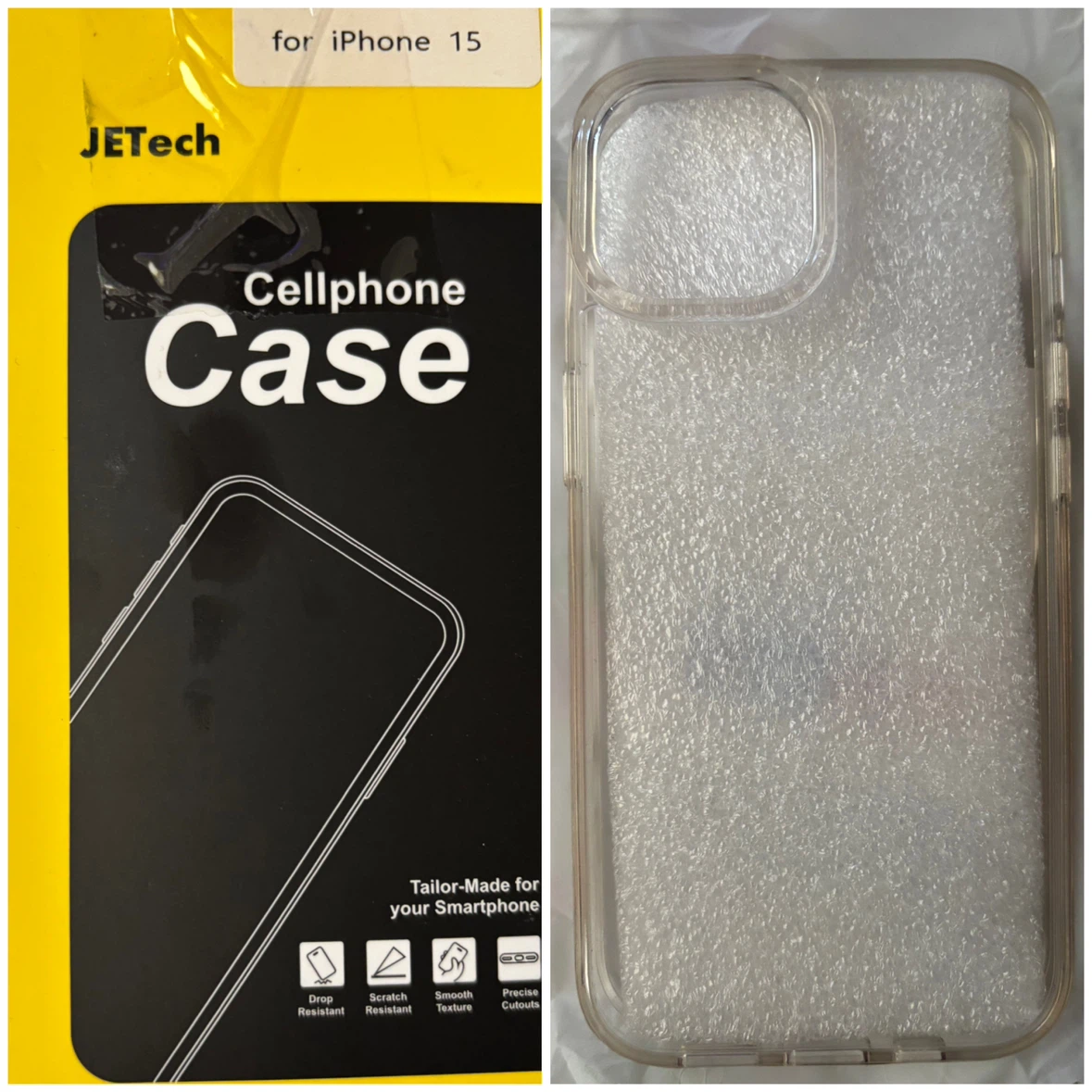 JETech - Clear Cellphone Case - *iPhone 15*