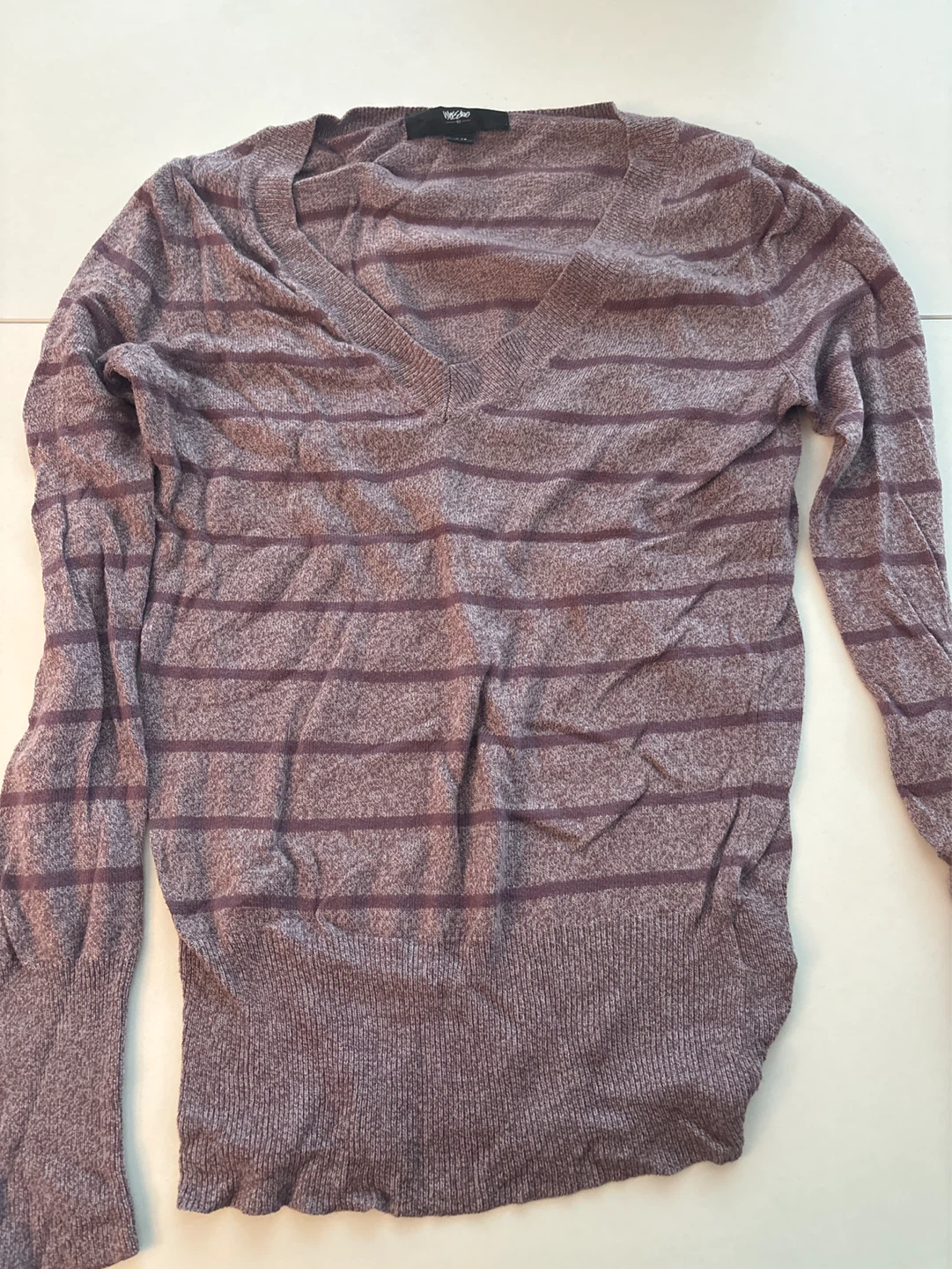 Mossimo Striped V-Neck Sweater #cleanout